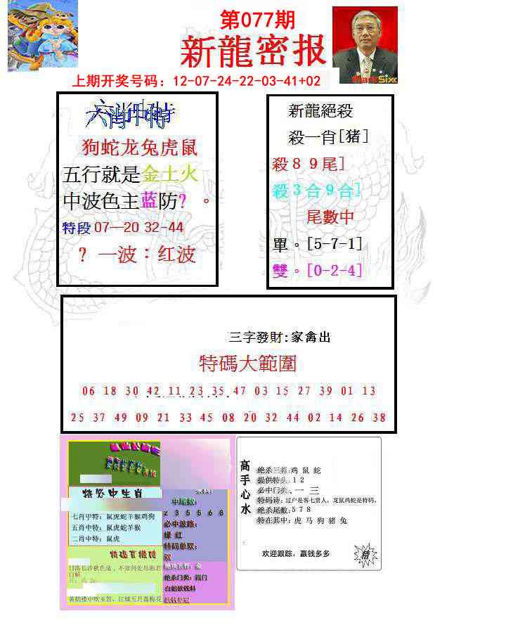 077期新龙密报[图]